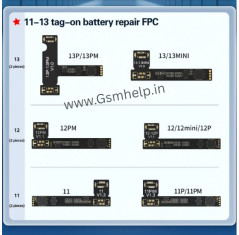 JCID V1SE EXTERNAL BATTERY TAG ON FPC FLEX CABLE FOR IPHONE 11 TO 14 PRO MAX