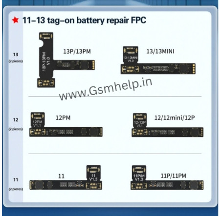 JCID V1SE EXTERNAL BATTERY TAG ON FPC FLEX CABLE FOR IPHONE 11 TO 14 PRO MAX JCID V1SE EXTERNAL BATTERY TAG ON FPC FLEX CABLE FOR IPHONE 11 TO 14 PRO MAX