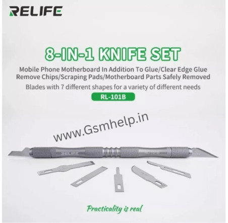 Relife RL-101B Aluminum Alloy Material 6 Blades Knife Set