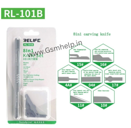 Relife RL-101B Aluminum Alloy Material 6 Blades Knife Set Relife RL-101B Aluminum Alloy Material 6 Blades Knife Set
