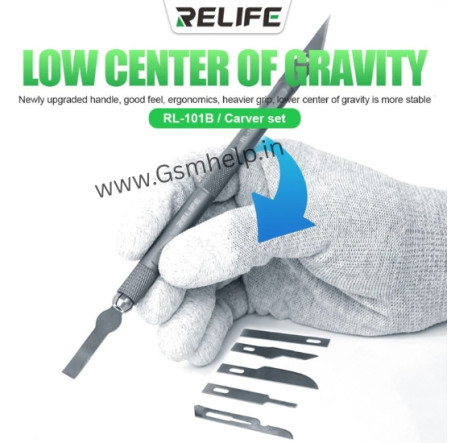 Relife RL-101B Aluminum Alloy Material 6 Blades Knife Set Relife RL-101B Aluminum Alloy Material 6 Blades Knife Set