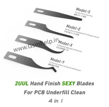 2UUL DA11 SEXY Blade Set for Motherboard BGA IC Glue Cleaning Tool 4in1