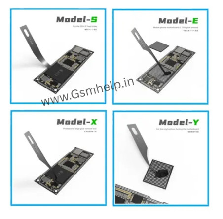2UUL DA11 SEXY Blade Set for Motherboard BGA IC Glue Cleaning Tool 4in1