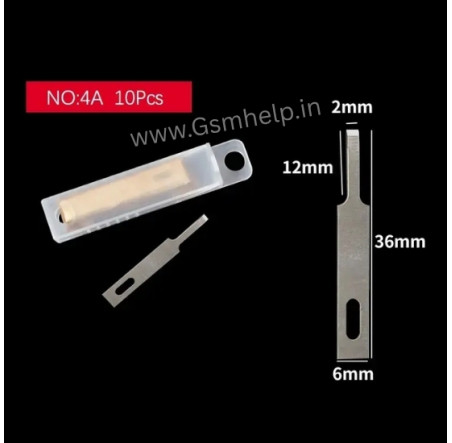 10Pcs No 4A Carving Blades For CPU PCB Glue Cutting Blade For PCB Repair