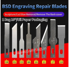10Pcs No 4A Carving Blades For CPU PCB Glue Cutting Blade For PCB Repair