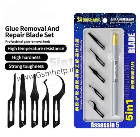 Mechanic Assassin 5 5 in 1 Blade Set for Motherboard IC CPU Repair