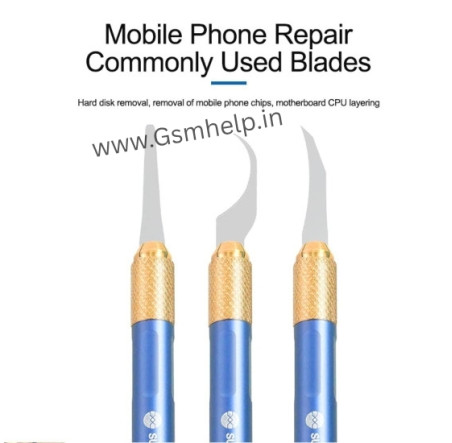 SUNSHINE SS-101F IC REPAIR ADVANCED BLADE SET FOR SEPARATING DOT MATRIX / GLUE REMOVAL / CHIP REMOVAL