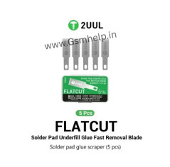 2UUL DA28 FlatCut Solder Pad Glue Removal Blades for Mobile Motherboard & PCB Repair