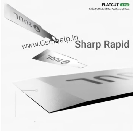 2UUL DA28 FlatCut Solder Pad Glue Removal Blades for Mobile Motherboard & PCB Repair
