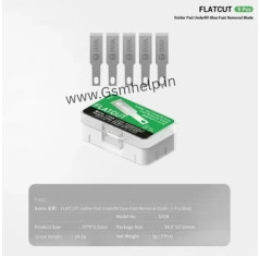 2UUL DA28 FlatCut Solder Pad Glue Removal Blades for Mobile Motherboard & PCB Repair