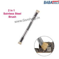 BABA 2 in 1 Stainless Steel PCB Board Cleaning Brush for Mobile Mainboard Computer Motherboard Circuit Board Cleaning