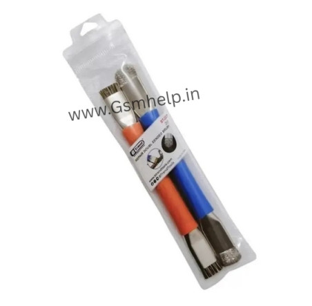 BT-207 Anti Static Double Head Repair Hard Brush for Mobile Phone Motherboard Cleaning