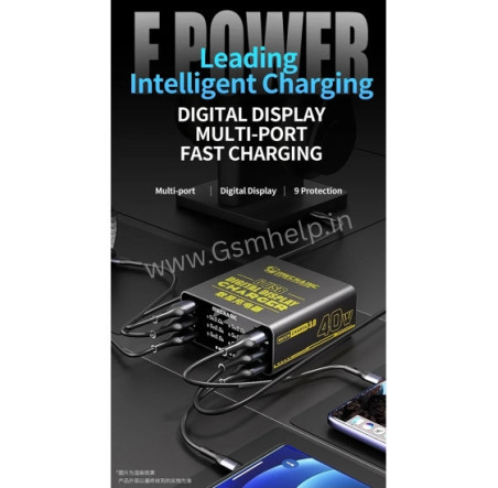 Mechanic F-Power 6 (40W) Smart LCD‑Display Charging Station