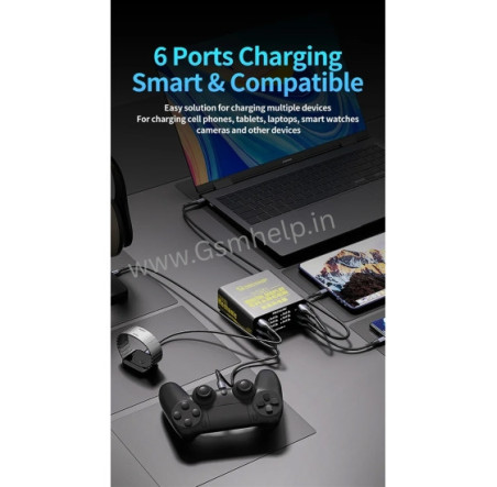Mechanic F-Power 6 (40W) Smart LCD‑Display Charging Station