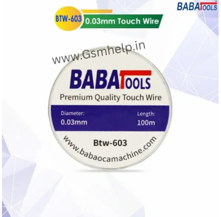 Baba BTW-603 0.03mm Cutting Wire Touch Separator Hard Steel Cutting Wire L100M Baba BTW-603 0.03mm Cutting Wire Touch Separator Hard Steel Cutting Wire L100M