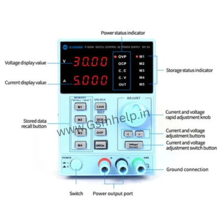 Sunshine 3005A 30V 5AMP DC Power Supply