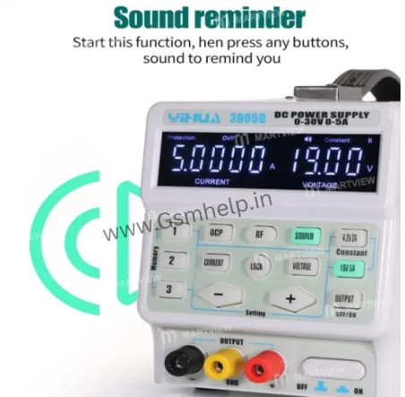  YIHUA 3005D DIGITAL DC POWER SUPPLY WITH 5 DIGIT FUNCTIONS ( 30V~5A )