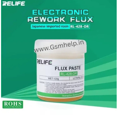 Relife RL-428-OR Flux Paste Halogen Free Good Activity Soldering Paste