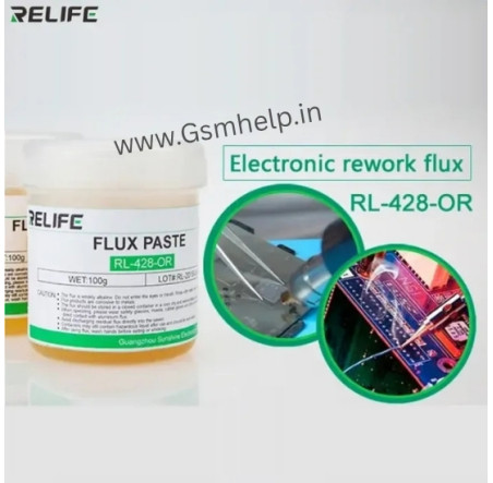 Relife RL-428-OR Flux Paste Halogen Free Good Activity Soldering Paste Relife RL-428-OR Flux Paste Halogen Free Good Activity Soldering Paste