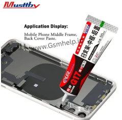 AAA+ G17 Quick Dry Strong Adhesive Glue For Back Cover /Middle Frame Mobile Phone Glue 50ML (Black)