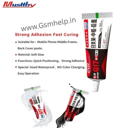 AAA+ G17 Quick Dry Strong Adhesive Glue For Back Cover /Middle Frame Mobile Phone Glue 50ML (Black)
