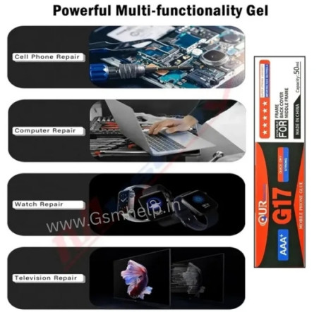 AAA+ G17 Quick Dry Strong Adhesive Glue For Back Cover /Middle Frame Mobile Phone Glue 50ML (Black)