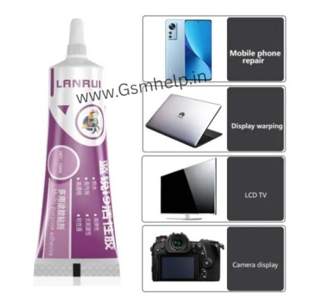 Lanrui I9 Strong Black Adhesive Glue 55ml for Mobile Phone Repairing
