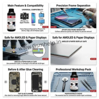 AT-001 All in One Frame Removing Liquid For iPhone X to Upper Models/ Edge Model/ Lcd/ Super Emoled Paper Display