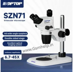 Soptop Szn7i Trinocular Microscope With 0.5X Lens Led Light & Ctv Lens