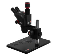YCS 6575X Ultra HD Trinocular Microscope (Without Camera) with Large Base for Phones PCB Welding Repair 360° Rotary 6.5*7.5 Times Microscope