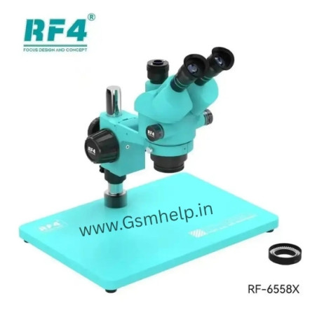 RF4 RF 6558X 6.5-58X Synchronous Zoom Trinocular Stereo Microscope