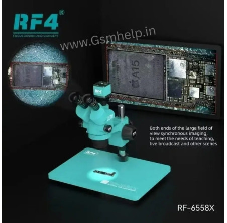 RF4 RF 6558X 6.5-58X Synchronous Zoom Trinocular Stereo Microscope RF4 RF 6558X 6.5-58X Synchronous Zoom Trinocular Stereo Microscope