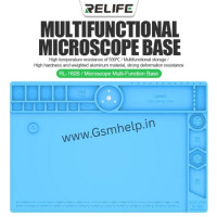 RELIFE RL-160B Microscope Base Maintenance Aluminum Alloy Platform Silicon Mat With Tool Storage Slot Repair Mat