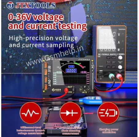 JTX A9 Digital Waveform Ammeter Voltage And Current Tester JTX A9 Digital Waveform Ammeter Voltage And Current Tester