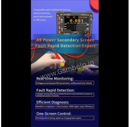 JTX A9 Digital Waveform Ammeter Voltage And Current Tester JTX A9 Digital Waveform Ammeter Voltage And Current Tester