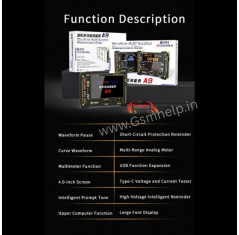 JTX A9 Digital Waveform Ammeter Voltage And Current Tester