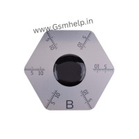 QianLi Ultra-thin Stainless Steel Opening Tools with Scale (Hexagonal - B) 