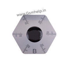 QianLi Ultra-thin Stainless Steel Opening Tools with Scale (Hexagonal - B) 