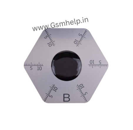 QianLi Ultra-thin Stainless Steel Opening Tools with Scale (Hexagonal - B) 