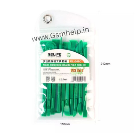 RELIFE RL-049C MULTIFUNCTIONAL BILATERAL DISASSEMBLY ROD TOOL SET - 10 IN 1 