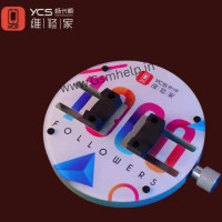 YCS GHKJ Universal Mobile Phone Motherboard Circular Glass PCB Fixture Stand