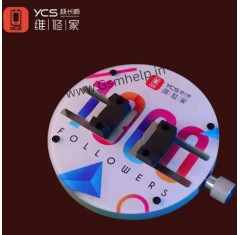 YCS GHKJ Universal Mobile Phone Motherboard Circular Glass PCB Fixture Stand