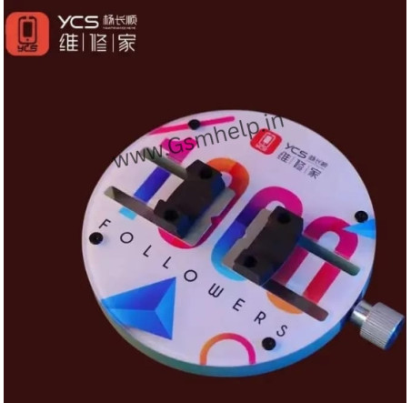 YCS GHKJ Universal Mobile Phone Motherboard Circular Glass PCB Fixture Stand