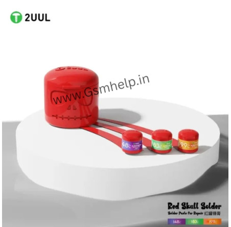 2uul Red Skull Solder Paste-183c-50g Tin Paste for Mobile phone Repair