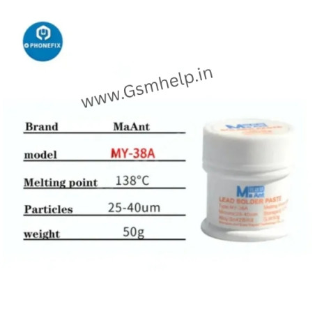 MaAnt MY-38A 50g 138 Silver PPD Solder Paste