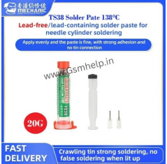Mechanic TS38 Solder Flux Paste Low Temperature 138C PCB IC Soldering Paste