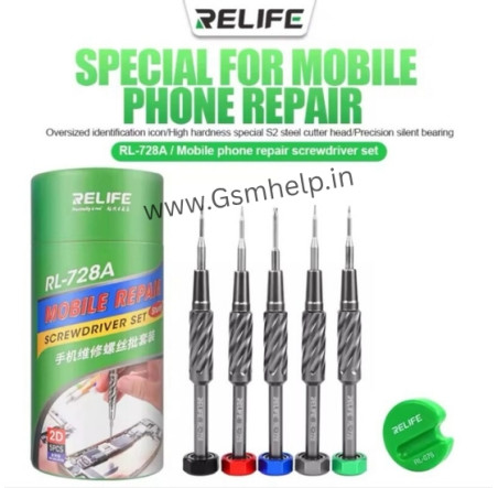 RELIFE RL-728A Screwdriver Set for Phone and Laptop Repair Strong Magnetic Disassembly Tools