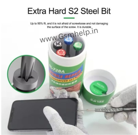 RELIFE RL-728A Screwdriver Set for Phone and Laptop Repair Strong Magnetic Disassembly Tools