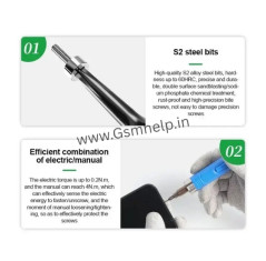 Relife SD-22E Precision Wireless Electric Screwdriver with 10 Screwdriver Bits