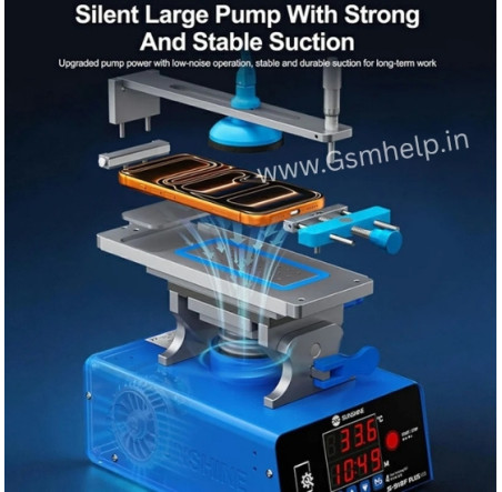 SUNSHINE S-918F Plus V2.0 5-in-1 LCD Screen Separator Curved Flat Screen Heating Glue Removal Repair Tool 